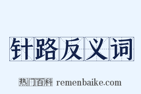 针路反义词是什么意思的图片
